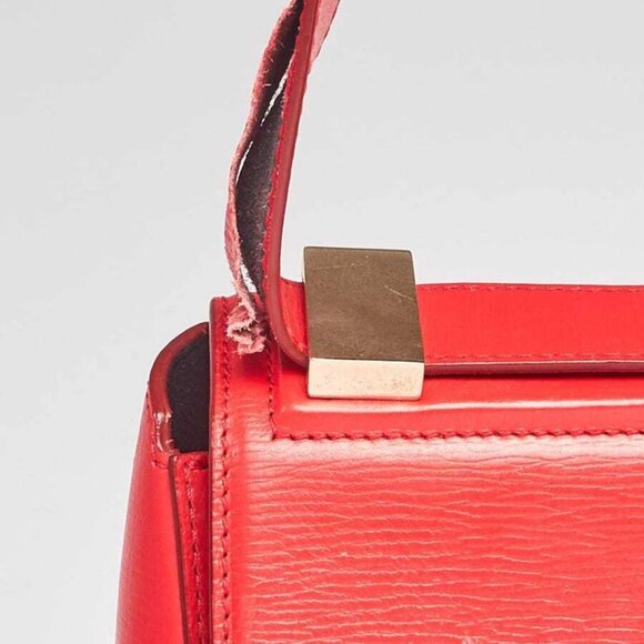 Givenchy Red Grained Leather Pandora Box Medium Shoulder Bag - Picture 2 of 11